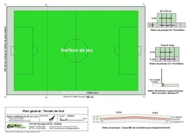 Proposition d'un terrain de football complet