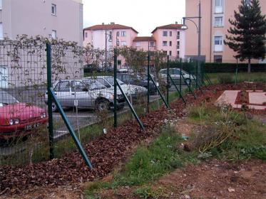 Clôture renforcée pour plantes grimpantes