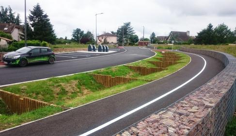 Absorption des eaux de pluie par les noues