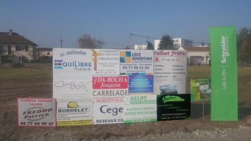 Pancartes de chantier - Entreprise CHARTIER